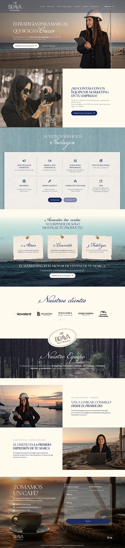 Layout de Landing page